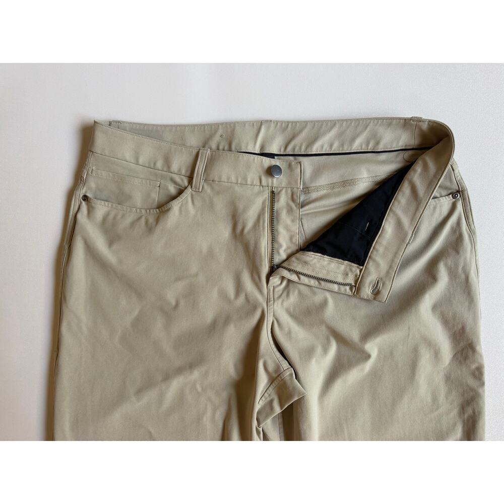Lululemon Men's Raw Linen ABC Classic-Fit 5 Pocket Pants Size 35X29 - Picture 5 of 15